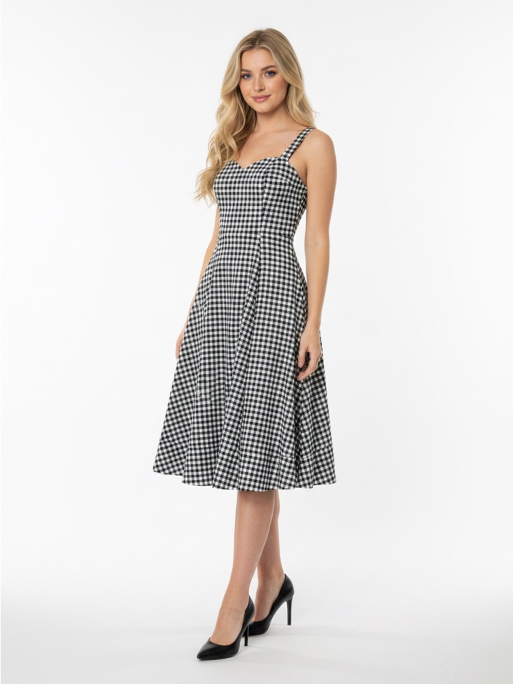 Avec Les Filles Gingham Picnic Dress